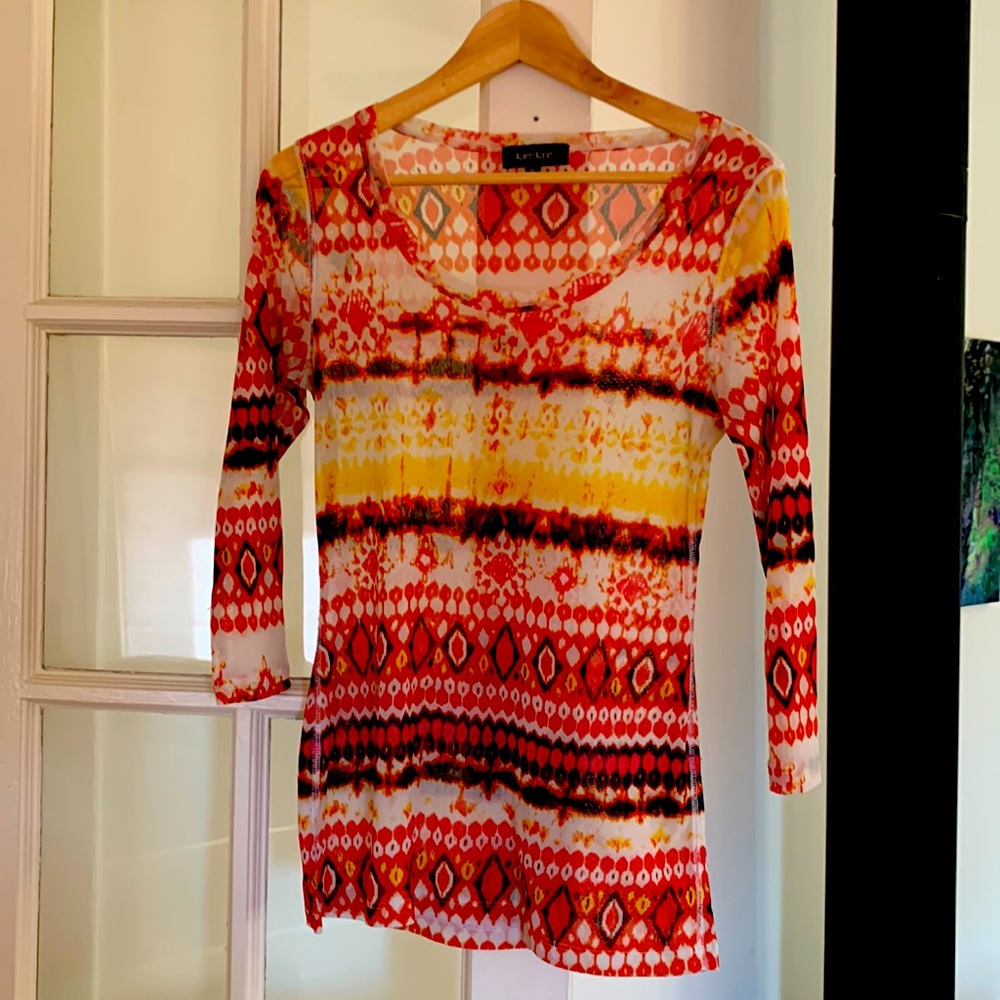 Karen Kane XL sheer top. Gently used